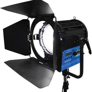 Dracast Fresnel Studio Series LED2000 Bi-Color Light | 15-60 Degree Adjustable Beam Angle | 3000K - 6500K Bicolor Adj CCT | 0% -
