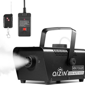 Fog Smoke Machine 1500 Watt with 2 Sets of Controllers, Professional Stage Fogger for DJ Halloween Wedding Christmas Parties