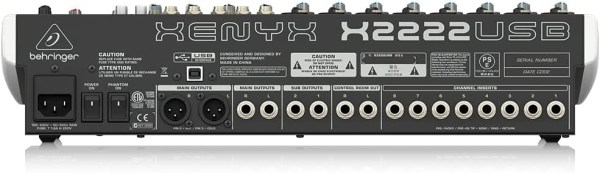 Behringer Xenyx X2222USB Mixer with USB and Effects - Event