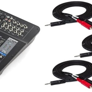 Samson Mixpad MXP124FX Compact, 12-Channel Analog Stereo Mixer with Effects and USB