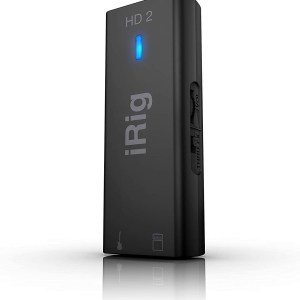 IK Multimedia iRig HD 2 guitar audio interface for iPhone, iPad, Mac, iOS and PC with USB-C, Lightning and USB cables and
