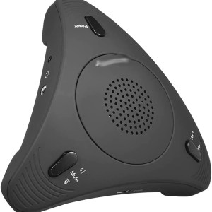 KUQIZ Microphone USB Desktop Computer Conference Omnidirectional Condenser Microphone Mic Speaker Speakerphone 360° Audio