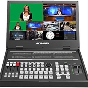 AVMATRIX PVS0615U 15.6" Portable 6-Channel SDI/HDMI Multi-Format Streaming Switcher
