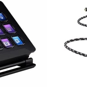 Elgato Stream Deck - Live Content Creation Controller & Chat Link Pro – Audio Adapter, for PS5, PS4, Nintendo Switch, Capture