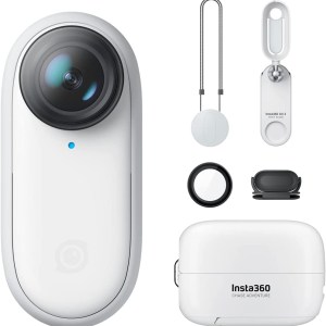 Insta360 GO 2 – Small Action Camera, Weighs 1 oz, Waterproof, Stabilization, POV Capture, 1/2.3" Sensor, with Charge Case and