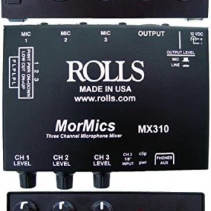 rolls 3 Ch. Mic Mixer/Combiner (MX310)