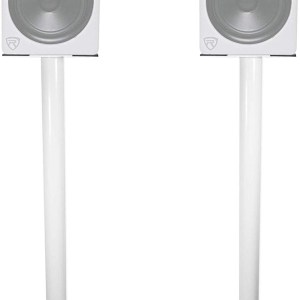 Rockville Pair RS29B 29" Steel Bookshelf Speaker and Studio Monitor Stands-Black V2