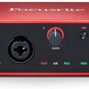 Focusrite Scarlett Solo 3rd Gen USB Audio Interface, for the Guitarist, Vocalist, Podcaster or Producer — High-Fidelity,