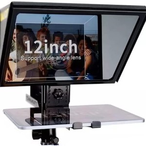 ZLXDP Liftable Teleprompter with Tempered Beam Splitter 70/30 Glass Supports Wide-Angle Shooting, Recording Short Videos