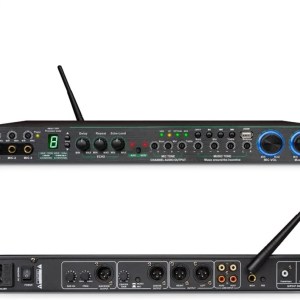 LUKEO KTV Before Fiber Bluetooth USB Anti Noise Feedback Suppressor Home Singing K Song Reverb Units