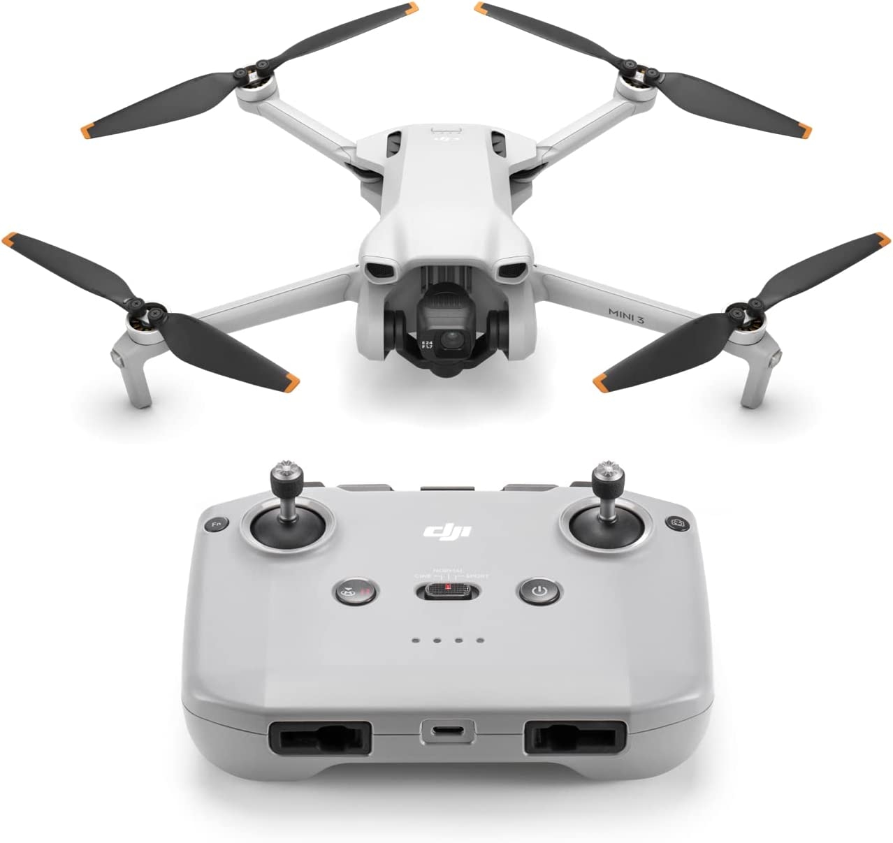 DJI Mini 3 Pro (DJI RC) – Lightweight and Foldable Camera Drone with 4K/60fps Video, 48MP Photo, 34-min Flight Time,