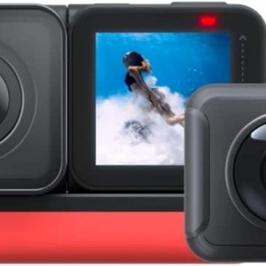 insta360 ONE R Twin Edition – 4K Action Camera & 5.7K 360 Camera with Interchangeable Lenses, Stabilization, IPX8 Waterproof,