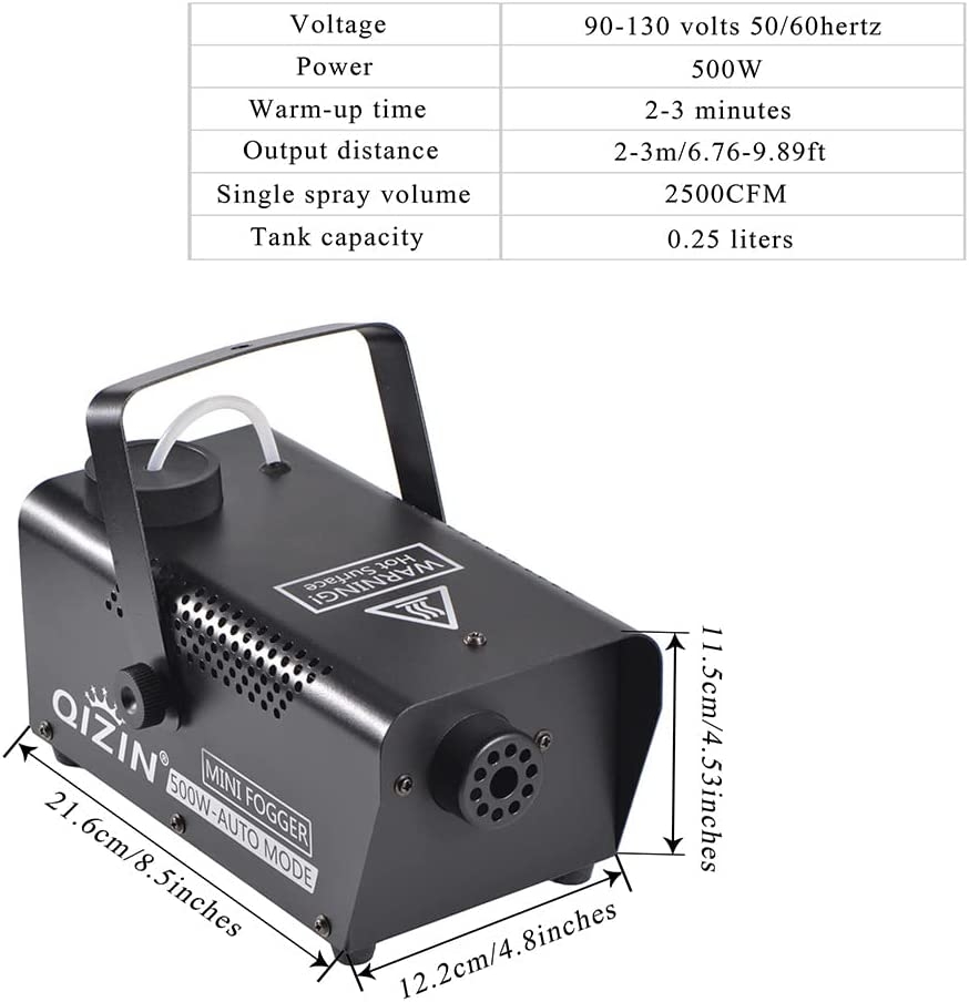 Fog Machine 1500 Watt with 2 Sets of Controllers, Professional Stage Smoke Machine for DJ Halloween Parties Wedding Christmas - Image 3