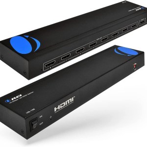 OREI HDMI Splitter 1 in 2 Out 4K - 1x2 HDMI Display Duplicate/Mirror - Powered Splitter Full HD 1080P, 4K @ 30Hz (One Input To