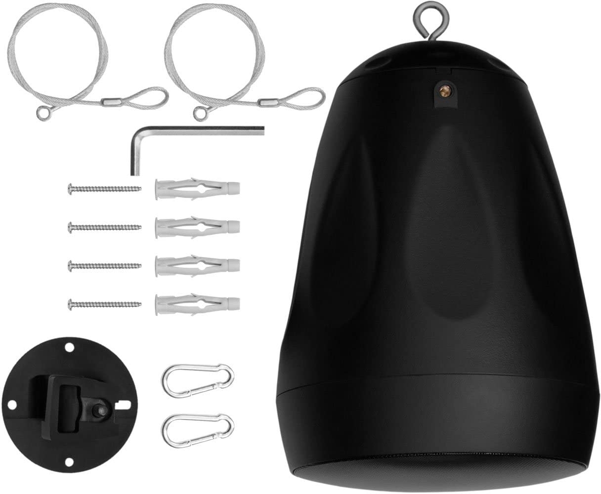Earthquake Sound PLS6.5 6.5" 2-Way Pendant / Landscape Speaker (25V/70V/100V/8Ohm 120W), Black - Image 6