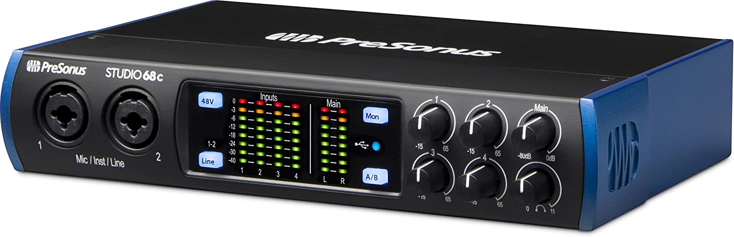 PreSonus Studio 24c 2x2, 192 kHz, USB Audio Interface with Studio One Artist and Ableton Live Lite DAW Recording Software - Image 6