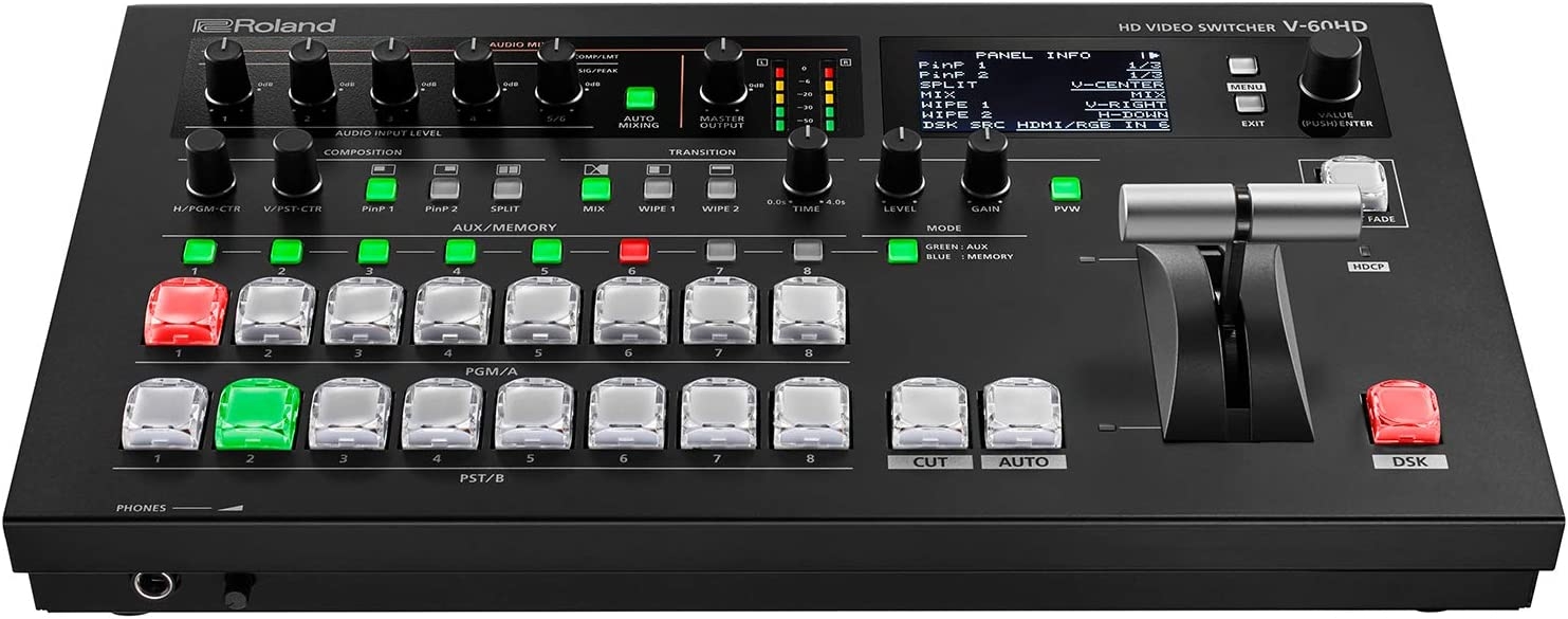 Roland V-60HD STR HD Video Switcher with UVC-01 Streaming Bundle - Image 2