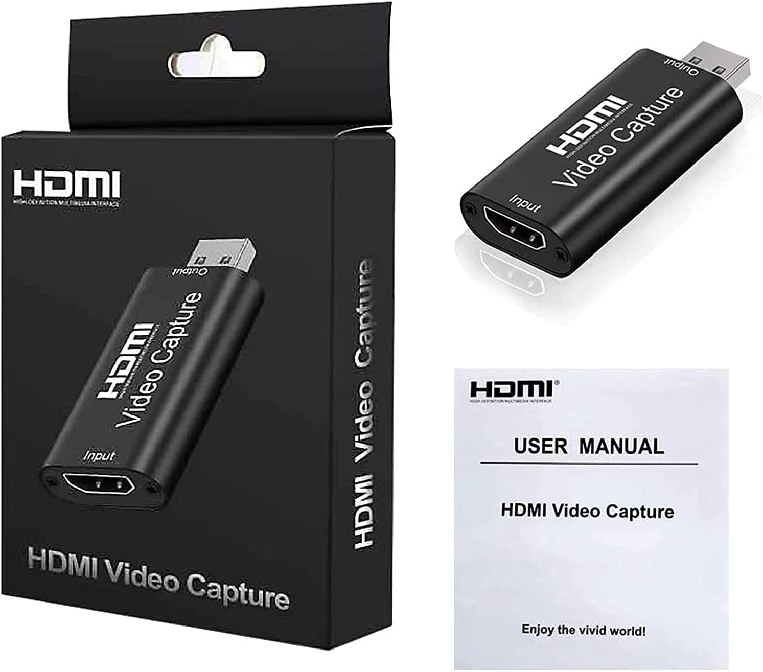 Yxflz Video HDMI Capture Card, 1080P 4K HDMI to USB 2.0 Cam Link Audio Capture Card Device Record to DSLR Camcorder Action - Image 8