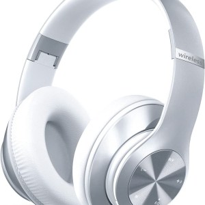 Tuitager Bluetooth Headphones Over-Ear, 60 Hours Playtime Foldable Lightweight Wireless Headphones Hi-Fi Stereo with 6 EQ Modes,