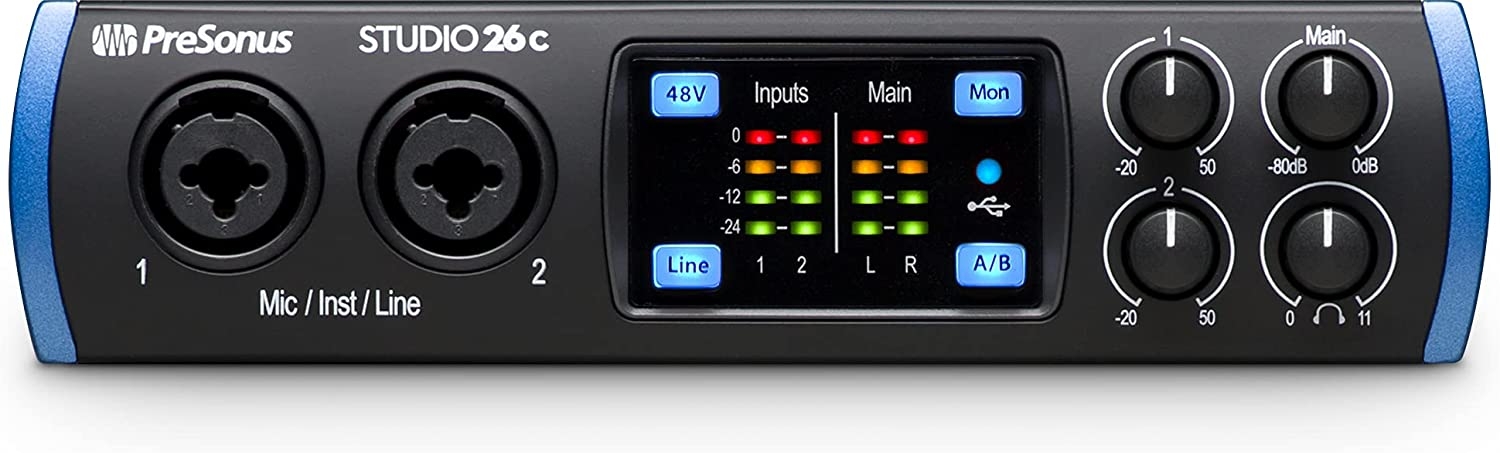 PreSonus Studio 24c 2x2, 192 kHz, USB Audio Interface with Studio One Artist and Ableton Live Lite DAW Recording Software - Image 31