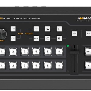 AVMATRIX VS0601U 4 x SDI Inputs Multi Format Video Mixer Switcher USB Output Real Time Live Streaming Multi Camera Production