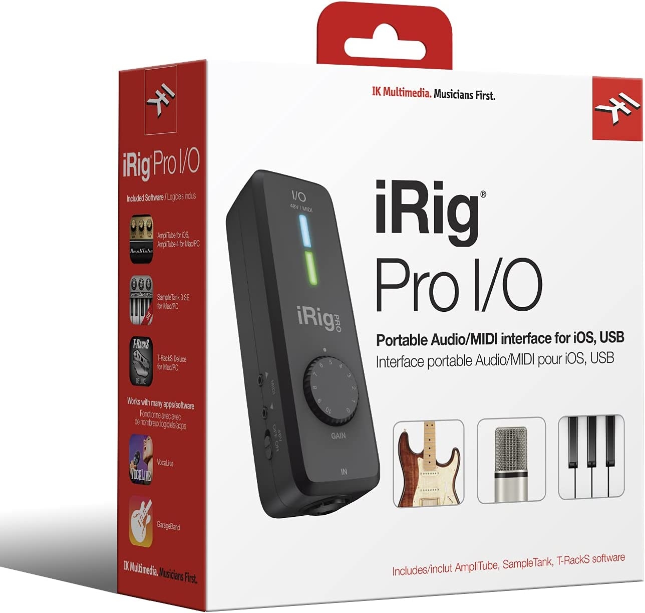 IK Multimedia iRig Pro Duo I/O USB audio interface, TRS balanced & headphones outputs, audio mixer to 24-bit, midi interface for - Image 8
