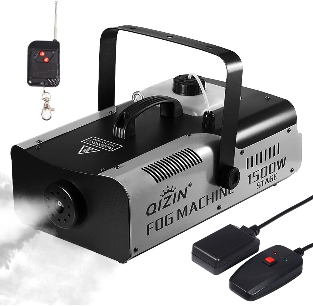 Fog Machine 1500 Watt with 2 Sets of Controllers, Professional Stage Smoke Machine for DJ Halloween Parties Wedding Christmas - Image 8