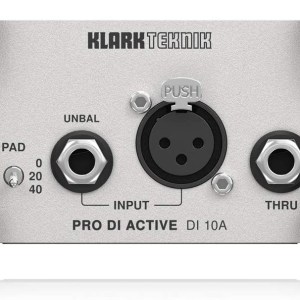 Klark Teknik PRO DI ACTIVE DI 10A Active DI Box with Midas Transformer, Extended Dynamic Range and Phantom/Battery Operation