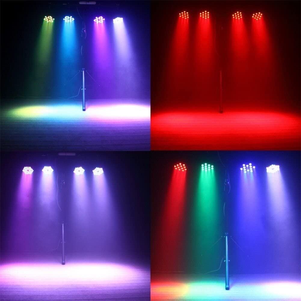 Par Lighting for Stage, 36x1W LED RGB 7 Channel with Remote for DJ KTV Disco Party (4 PCS) - Image 4