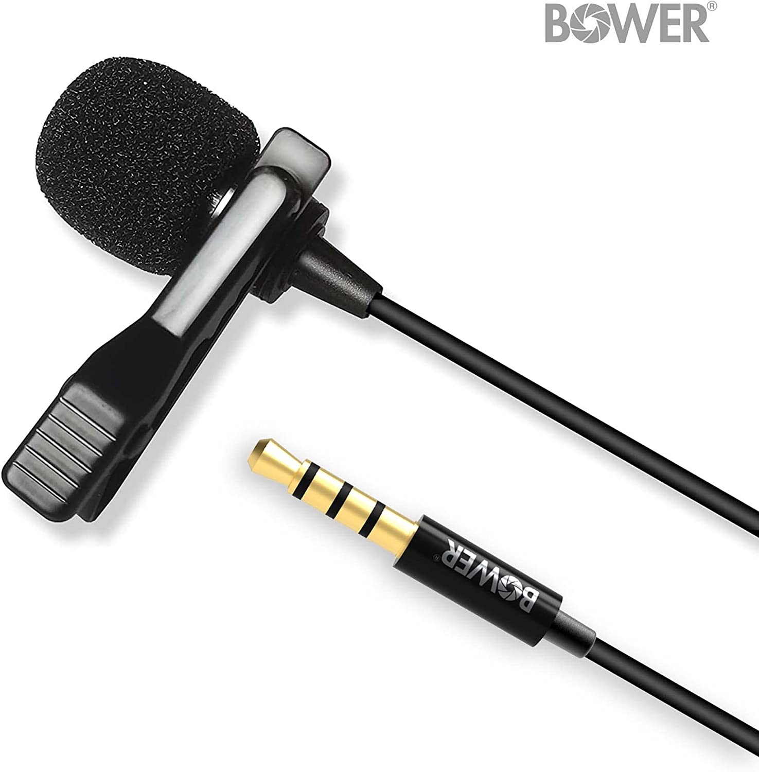 BOWER Lavalier Microphone, Black - Image 2