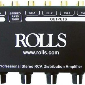 Rolls 4-Channel RCA Distribution Amplifier, 12 dBV Max Input Level, 90 dB S/N Ratio