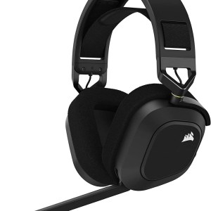 Corsair HS80 RGB WIRELESS Premium Gaming Headset with Dolby Atmos Audio (Low-Latency, Omni-Directional Microphone, 60ft Range,