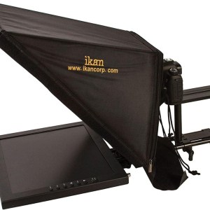 Ikan 17-inch Rod Based Location/Studio Teleprompter, Adjustable Glass Frame, Easy to Assemble, Extreme Clarity (PT3700) - Black