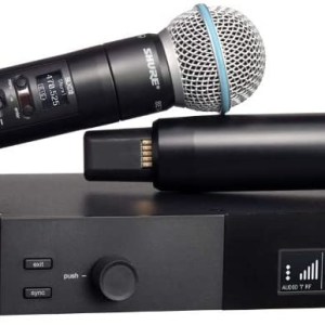 Shure SLXD24D/B58 Dual Channel Wireless Microphone System with 2 BETA 58A Handheld Mics, SLXD24D/B58-G58