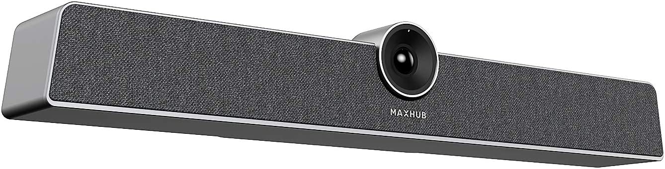 Enther&MAXHUB Bluetooth Speakerphone,USB Conference Speaker with 6 Microphones, Enhanced 360° Voice Pickup and Noise