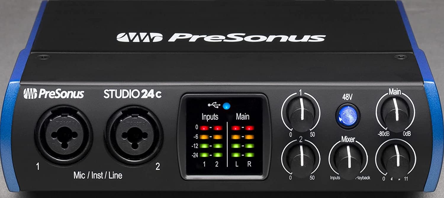 PreSonus Studio 24c 2x2, 192 kHz, USB Audio Interface with Studio One Artist and Ableton Live Lite DAW Recording Software - Image 50