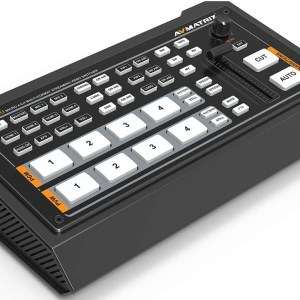 AVMATRIX HVS0402U 4 x HDMI Inputs Multi Format Video Mixer Switcher USB Output Real Time Live Streaming Multi Camera Production