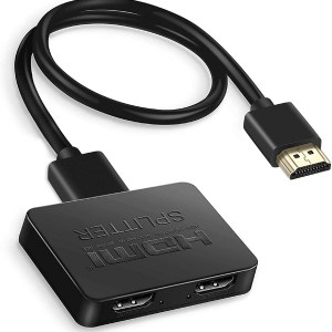 avedio Links HDMI Splitter 1 in 2 Out, 4K HDMI Splitter for Dual Monitors Duplicate/Mirror Only, 1x2 HDMI Splitter 1 to 2