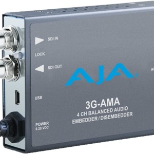 Aja 3G-SDI 4-Channel Analog Balanced Audio Embedder/Disembedder Mini-Converter