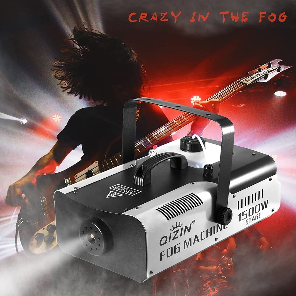 Fog Machine 1500 Watt with 2 Sets of Controllers, Professional Stage Smoke Machine for DJ Halloween Parties Wedding Christmas - Image 9