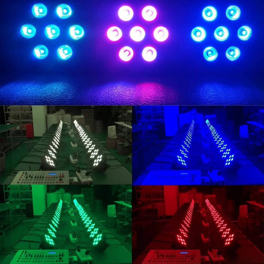 SHEHDS Stage Lights 18x12W LED Par Can Lights RGBW 4in1 DMX Uplights Aluminum Shell LED Stage Lighting DJ Lights with Sound - Image 18