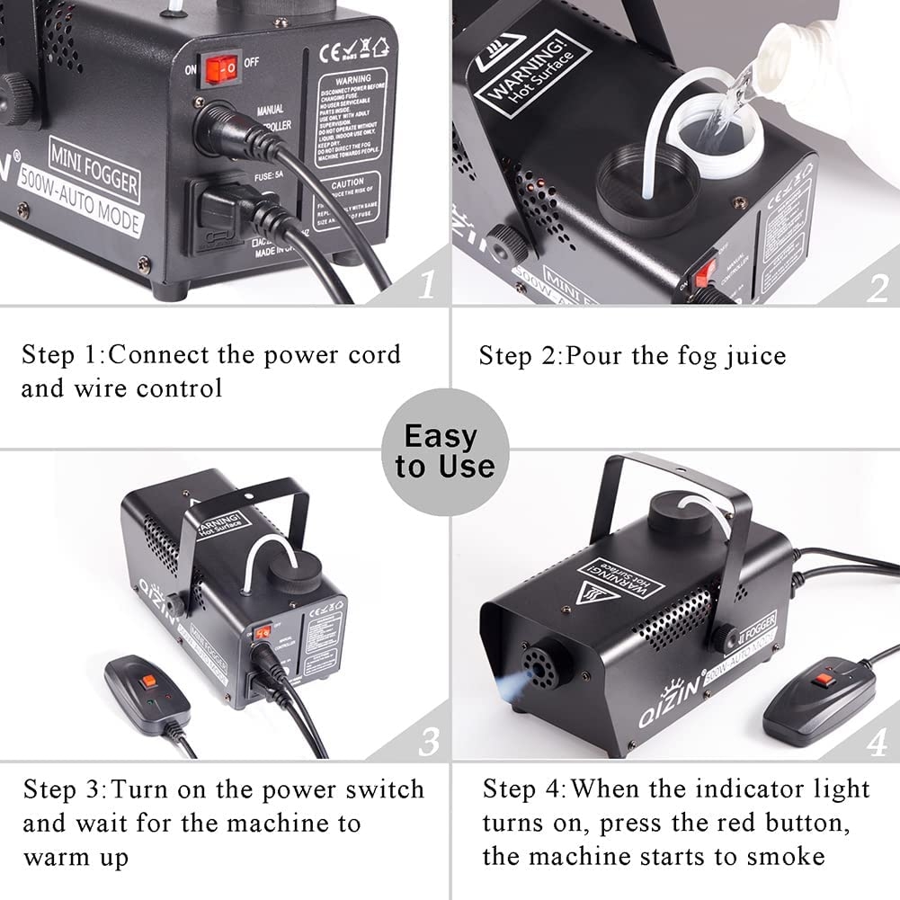 Fog Machine 1500 Watt with 2 Sets of Controllers, Professional Stage Smoke Machine for DJ Halloween Parties Wedding Christmas - Image 17