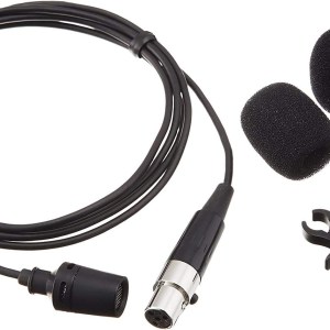 Shure CVL Centraverse Lavalier Microphone - Condenser Mic for Professional Presentations, Clip-On for Hands-Free Use, TA4F (TQG)