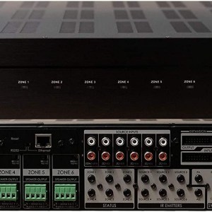 6x6 Whole House Amplifier Matrix Smart Home Amp with App 50 Watts 6 Zones 12 Speakers Control4 Savant URC RTI Simple Control 100