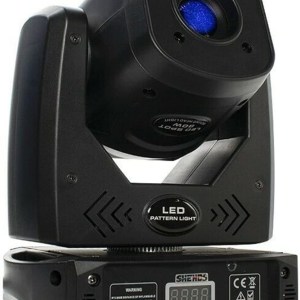 3 Facet Prism Lyre 80W Led Moving Head Light 7 Colors 7 Gobos DMX Spot Wash Projector Professional Stage Bar Wedding Dance