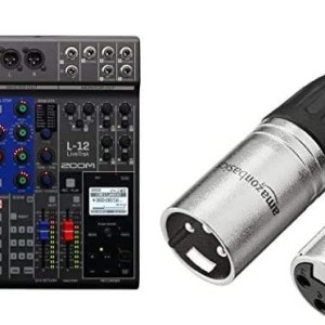 Zoom LiveTrak L-12 Digital Mixer & Multitrack Recorder, for Music, Podcasting, and More, 12-Input/ 14-Channel SD Recorder,