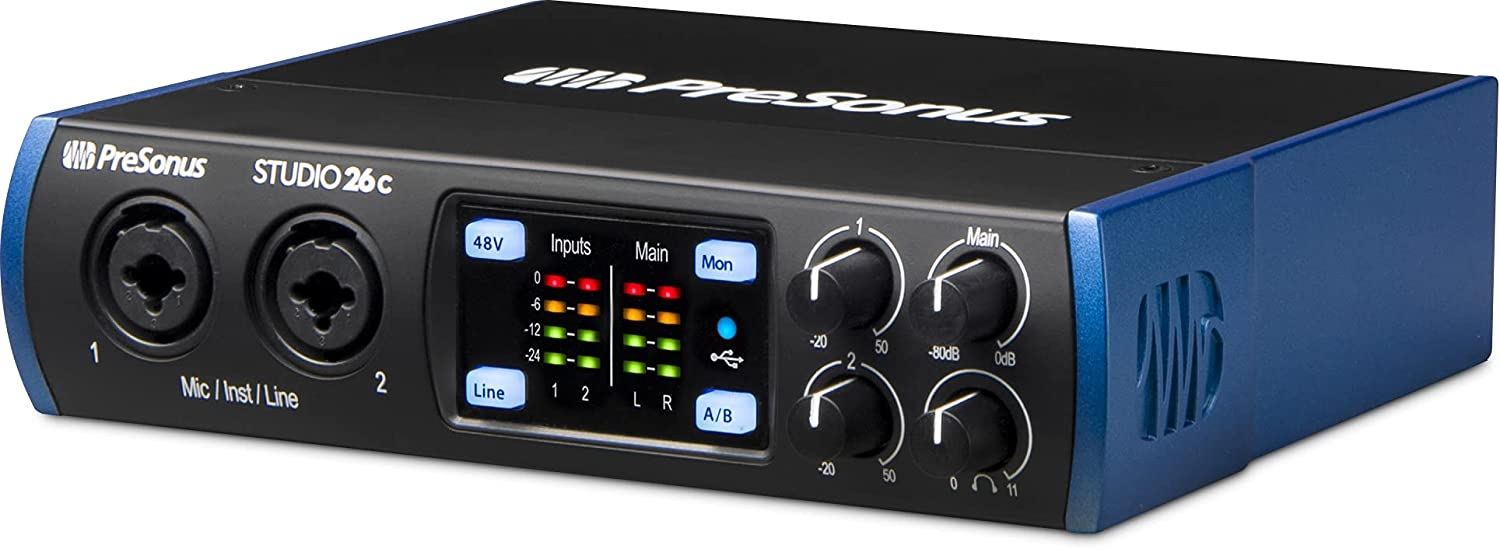 PreSonus Studio 24c 2x2, 192 kHz, USB Audio Interface with Studio One Artist and Ableton Live Lite DAW Recording Software - Image 30