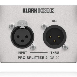 Klark Teknik PRO SPLITTER 2 DS 20 Passive 1-In/2-Out Signal Splitter with Midas Transformer and Extended Dynamic Range