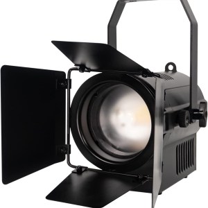 ZVH 50W LED Fresnel Spotlight 50TZ, 6500K Manual Zoom DMX Studio Lights, Dimmable Warm White & Cold White Lights, for Church,