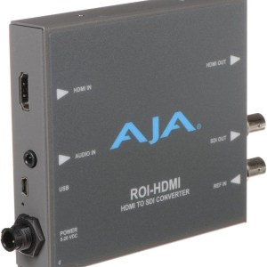 AJA ROI-HDMI HDMI to 3G-SDI Mini Converter with Region of Interest (ROI) Scaling and Direct HDMI Loop-through